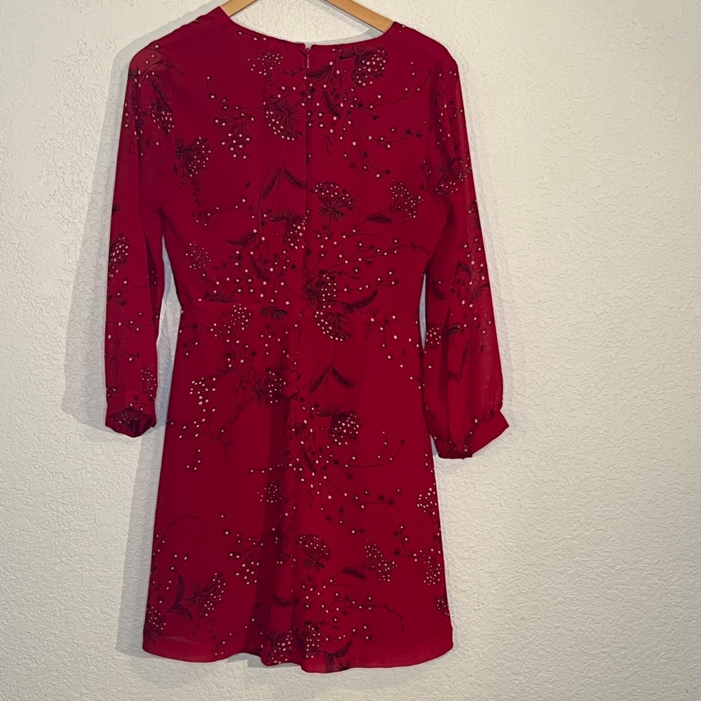 Madewell Hazelwood Wrap Front mini dress in windswept floral Office Feminine - Picture 3 of 8